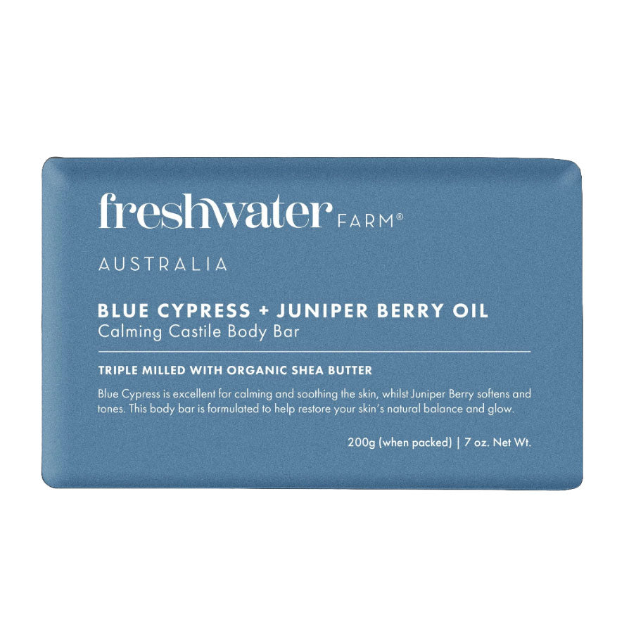 Blue Cypress + Juniper Berry Oil Body Bar Soap