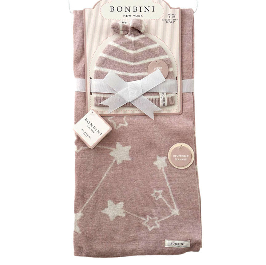 Bonbini Newborn Gift Set - Blanket & Hat