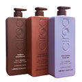 Bottles of Ciroa 3-in-1 wash in different scents on a white background