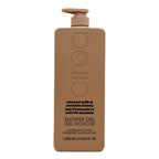CIROA Almond Milk & Manuka Honey brown shower gel bottle with pump on a white background