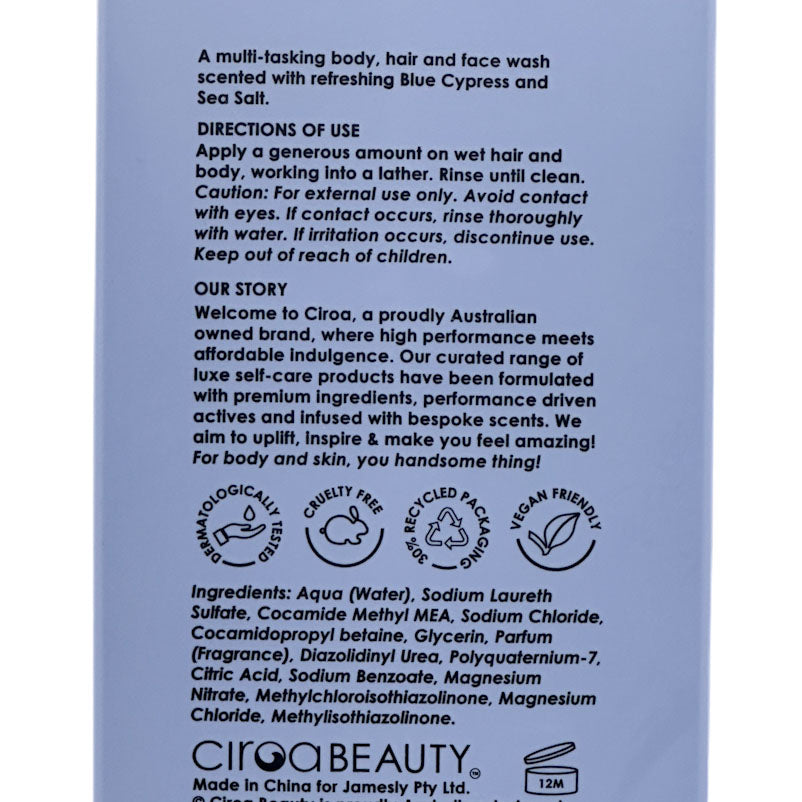 Ciroa 3-in-1 FACE- BODY - HAIR Wash
