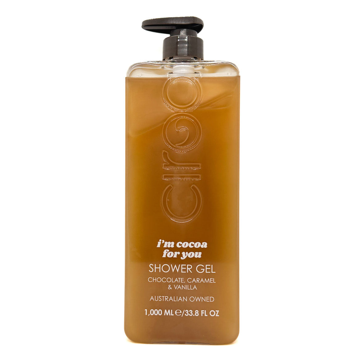 Ciroa I'm cocoa for you shower gel bottle with pump on a white background