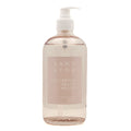 Hand soap bottle labeled 'Sand + Fog California Beach House' on a white background