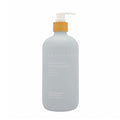 California Beach House Scented Hand Soap grey bottle with pump and wooden cap on a white background