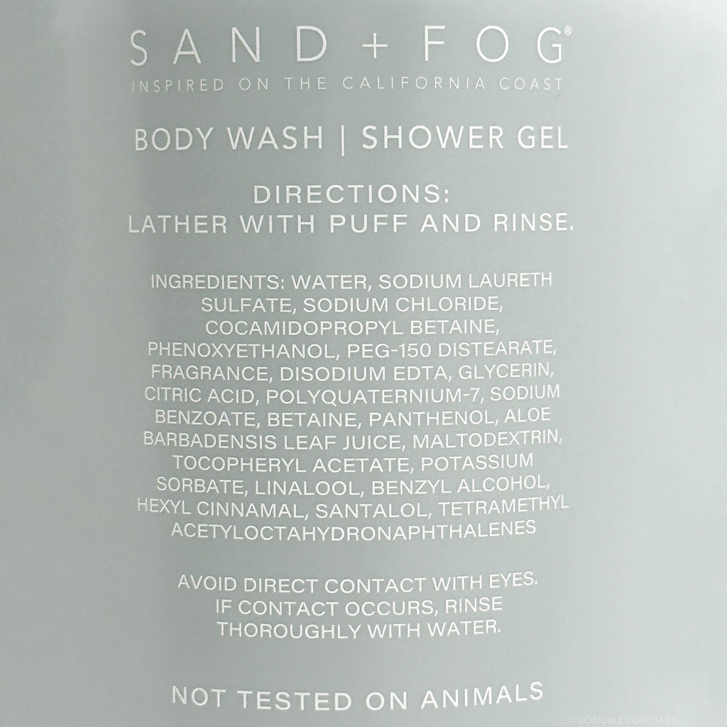 California Beach House Body Wash Ingredients