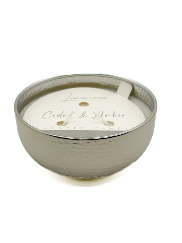 Cedar & Amber Scented Candle