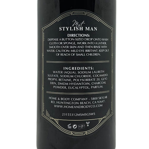 Most Stylish Man - Detoxifying Charcoal Blend Body Wash 