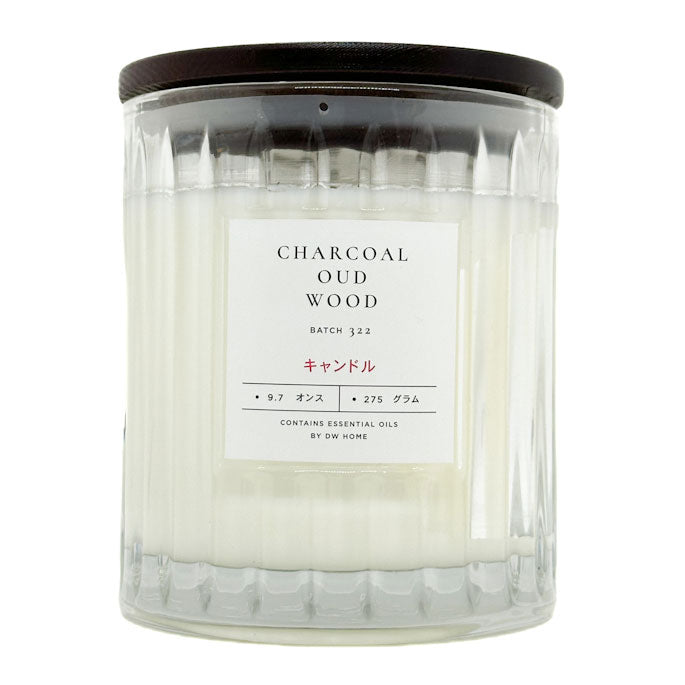 Charcoal Oud Wood Scented Candle | DW Home
