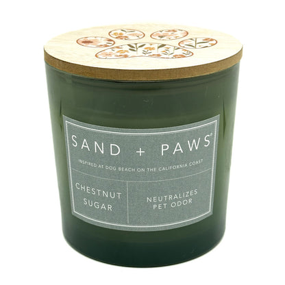 Chestnut Sugar Scented Candle | SAND + PAWS