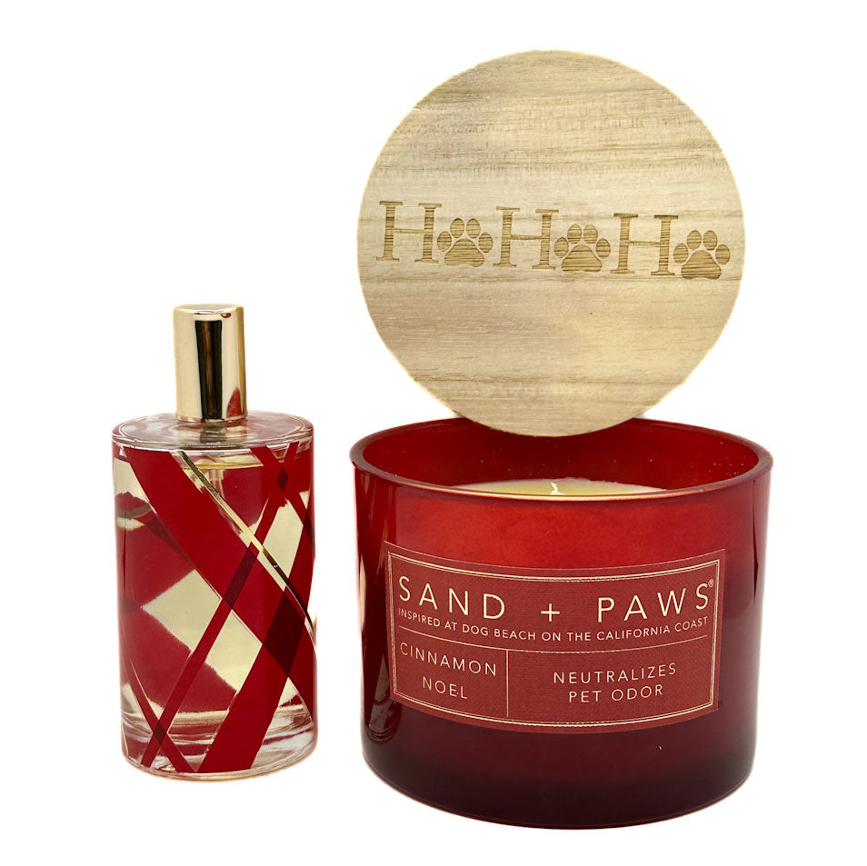 Cinnamon Noel Scented Candle - Room Spray - Reed Diffuser | SAND + PAWS