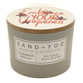 Cinnamon Vanilla Scented Candle | SAND + FOG