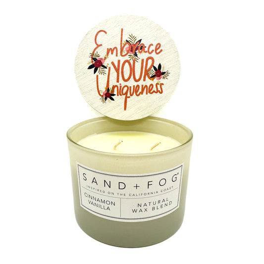 Cinnamon Vanilla Scented Candle | SAND + FOG