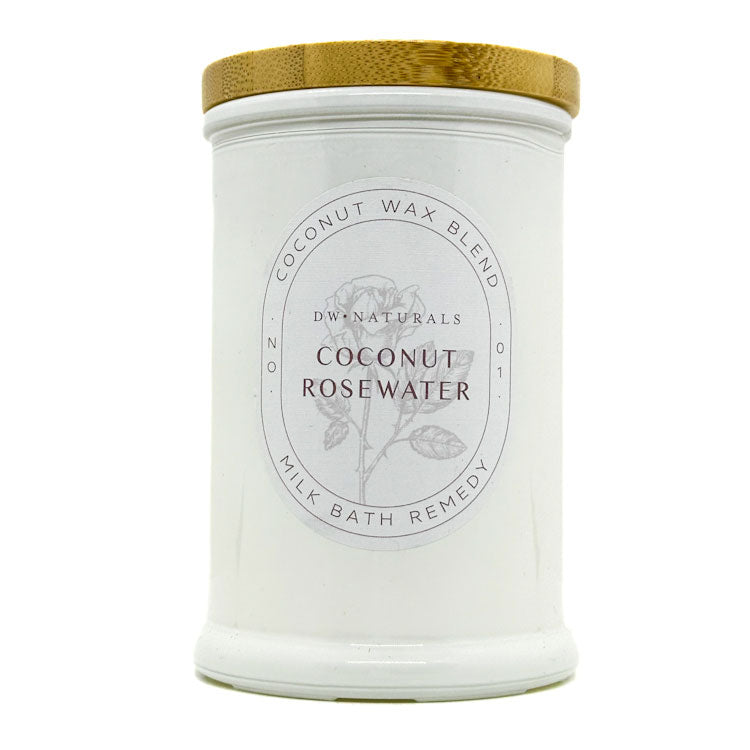 Coconut Rosewater Scented Candle | DW HOME