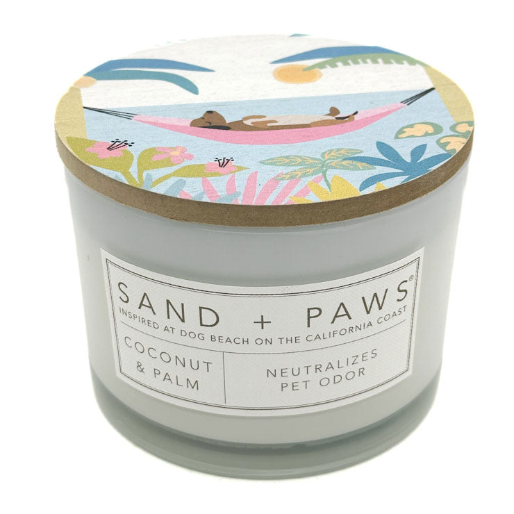 Coconut & Palm Scented Candle | SAND + PAWS