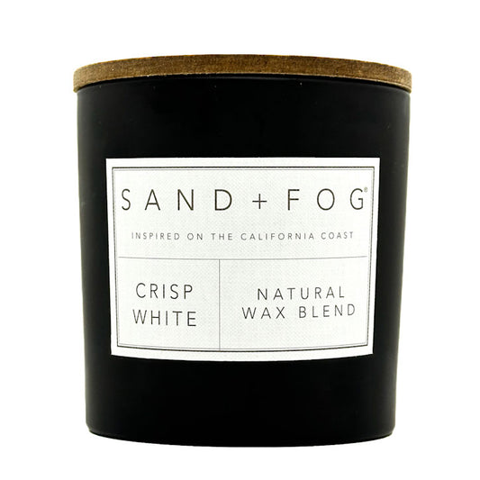 Crisp White Scented Candle | SAND + FOG