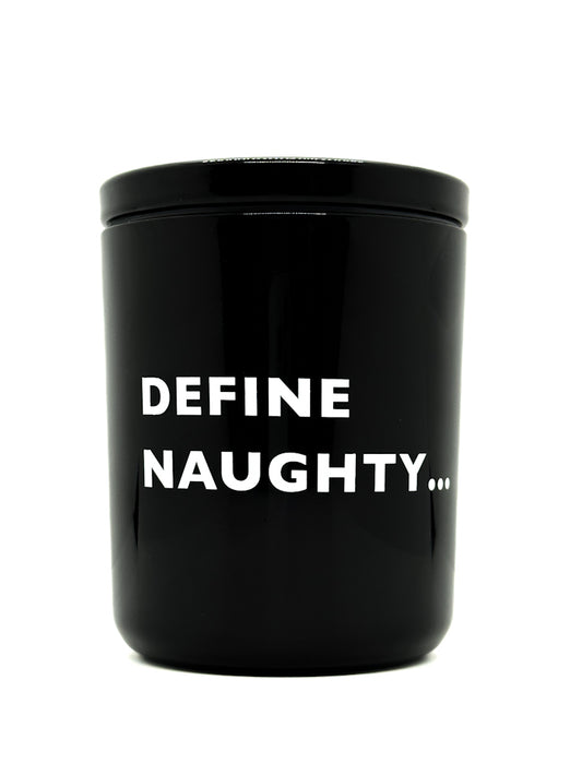 Define Naughty...Rustic Spruce Christmas Scented Candle | DW Home