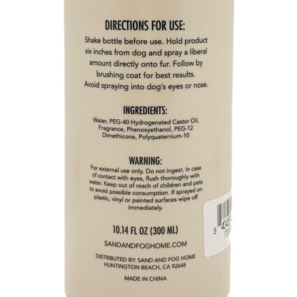SAND + PAWS Deodorising Dog Spray | SAND + FOG