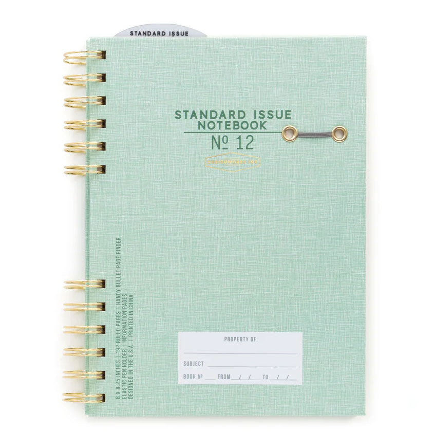 DesignWorks Ink Standard Issue No. 12 Notebook - Green