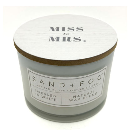 Dressed In White - Miss to Mrs Wedding Candle
