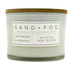Driftwood & Pineapple Scented Candle | SAND + FOG