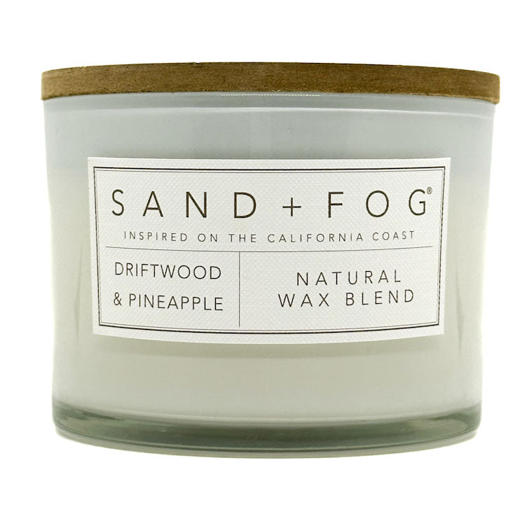 Driftwood & Pineapple Scented Candle | SAND + FOG