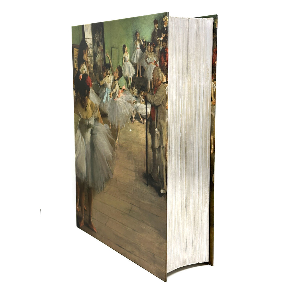 Keepsake Book Box with a cover featuring a painting of dancers in a ballet studio by Edgar Degas