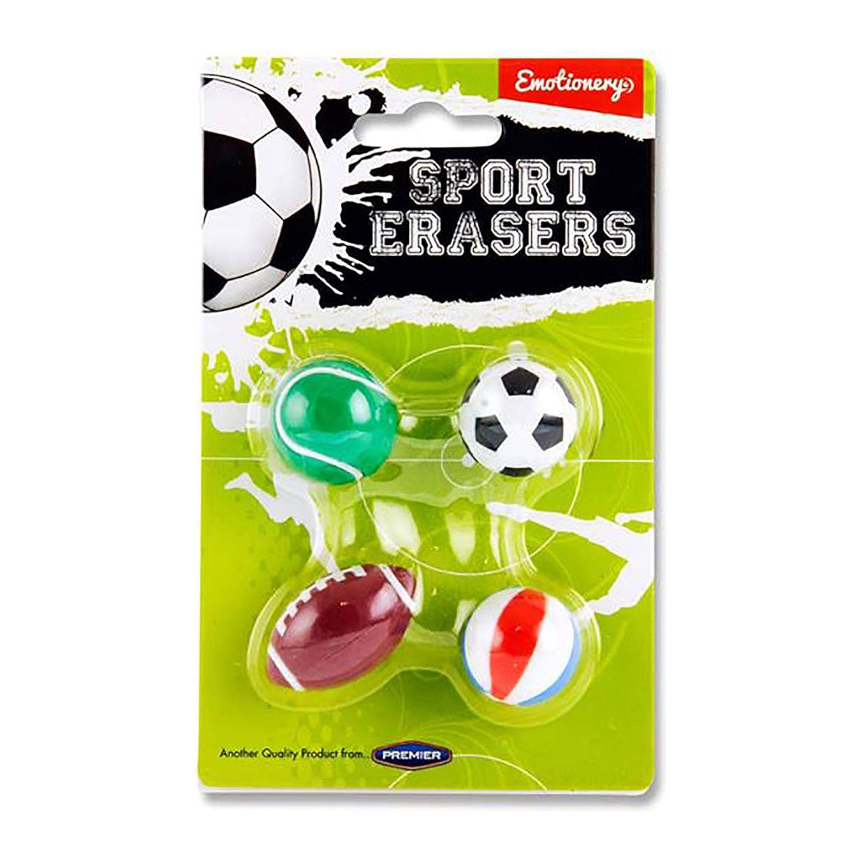 Emotionery Sport Erasers - Pack of 4