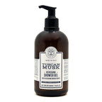 A 500 ml dark amber brown bottle of Tuscan Musk Shower Gel by Ferari Toscano, featuring a black pump dispenser and a white label with black text, set against a plain white background.