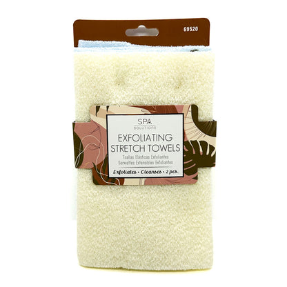 Exfoliating Stretch Towels - Pair