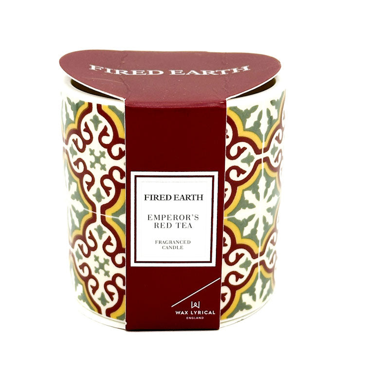 Fired Earth Emperors Red Tea Candle