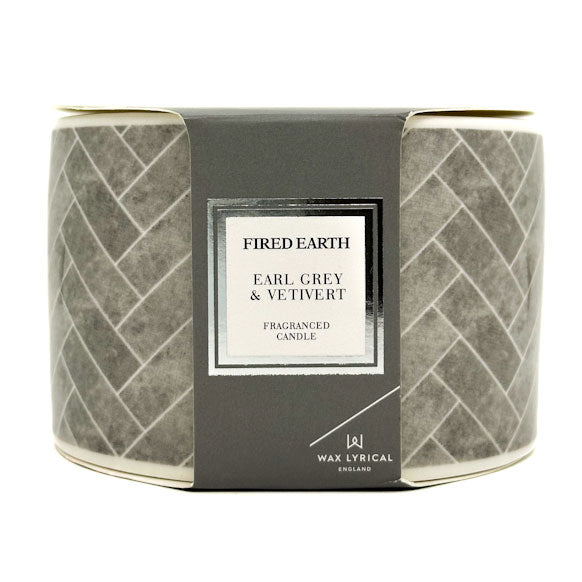 Fired Earth Earl Grey & Vetivert Scented Candle