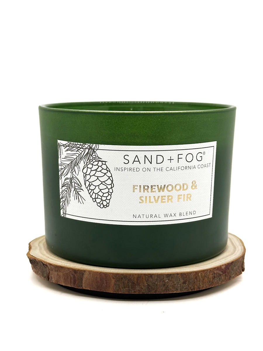 Firewood & Silver Fir Scented Candle | SAND + FOG