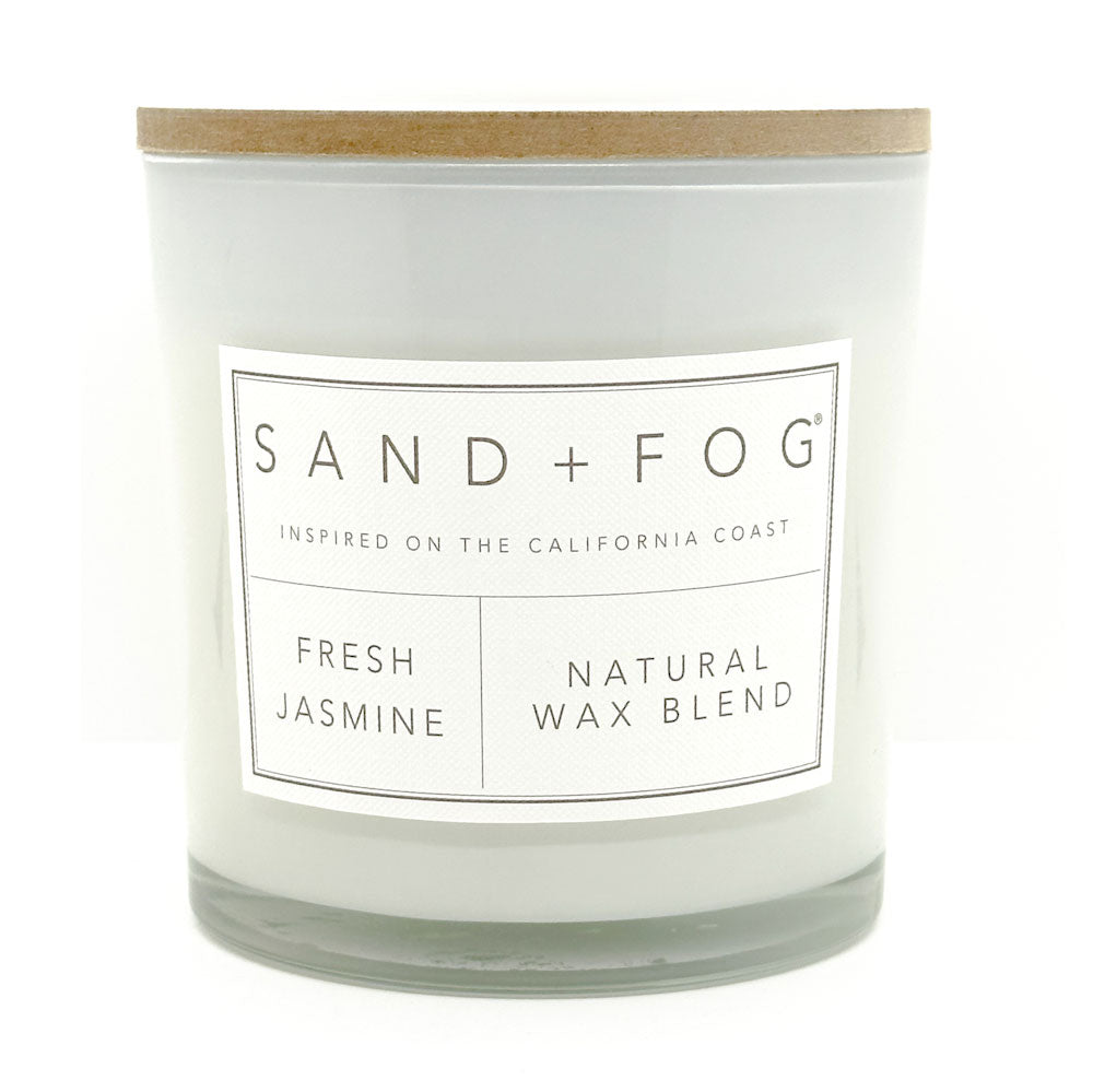 Fresh Jasmine Scented Candle | SAND + FOG