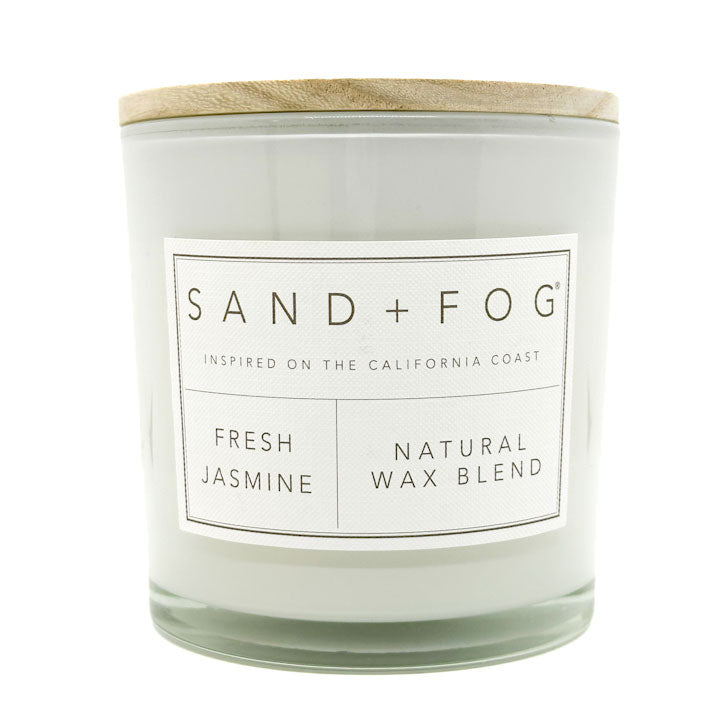 Fresh Jasmine Scented Candle | SAND + FOG