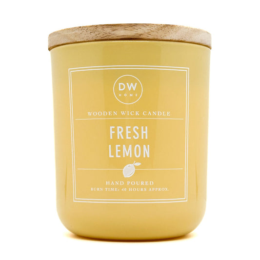Fresh Lemon wood wick candle by DW Home