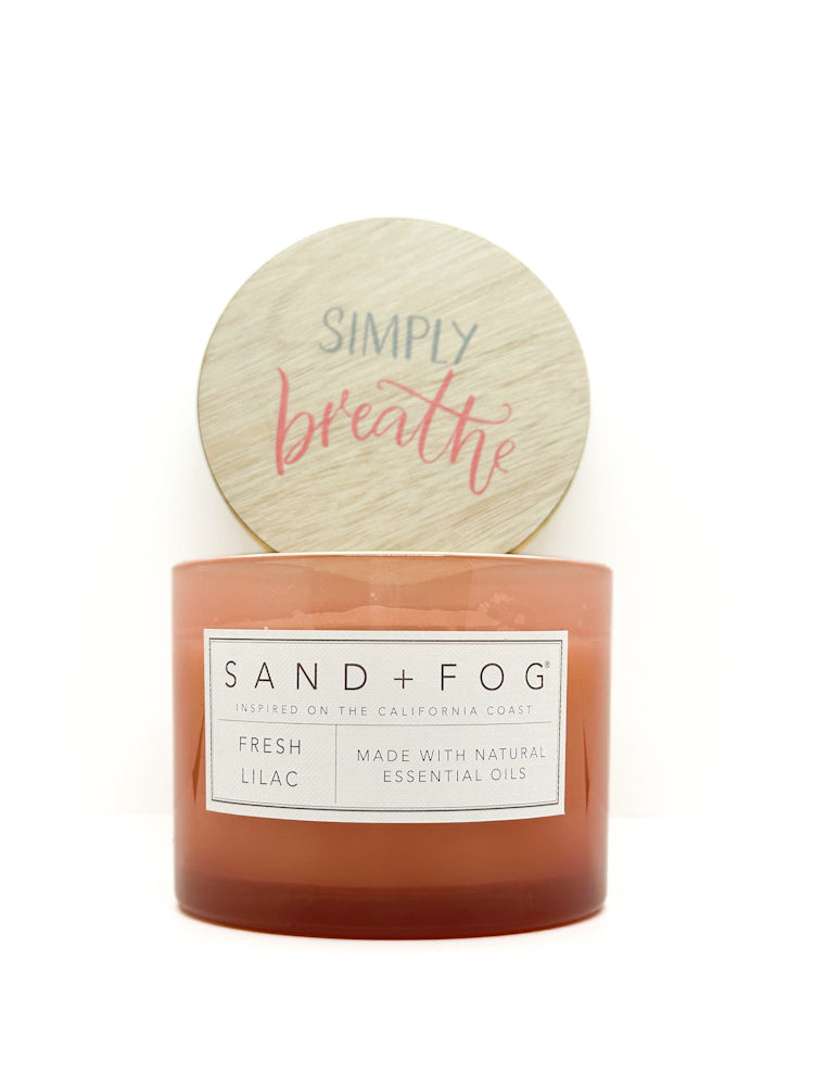 Fresh Lilac Scented Candle | Natural Home by SAND + FOG