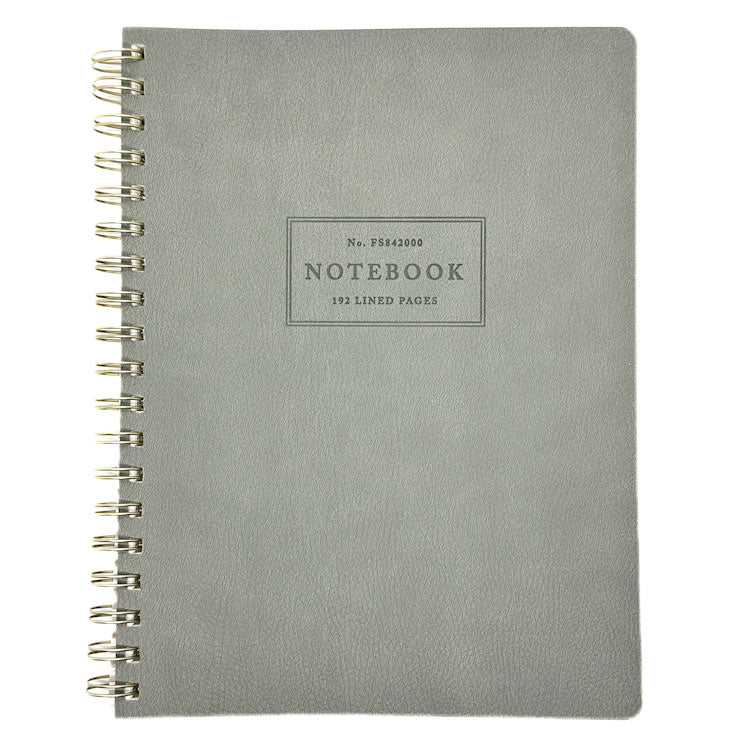 B5 Gray Leather Notebook | Fringe Studio