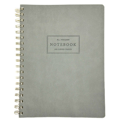 B5 Gray Leather Notebook | Fringe Studio