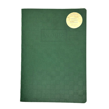 Checkered Olive Leather Journal | Fringe Studio