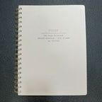 Fringe Studio B5 Soft Leather Notebook - Cream