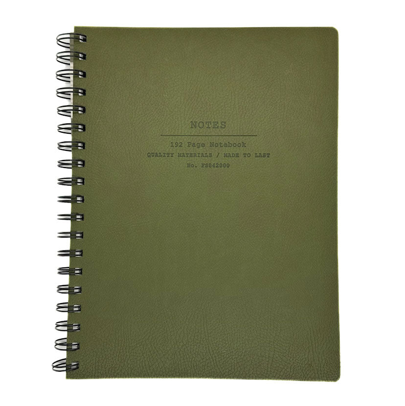 Fringe Studio Olive Green Leather Notebook