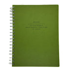 Fringe Studio Green Leather Notebook