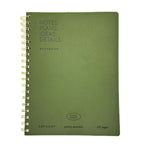 B5 Soft Leather Notebook - Olive Green | Fringe Studio