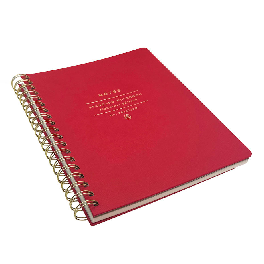 FRINGE Studio Red B5 Hardcover Leather Notebook