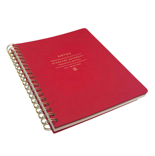 FRINGE Studio Red B5 Hardcover Leather Notebook
