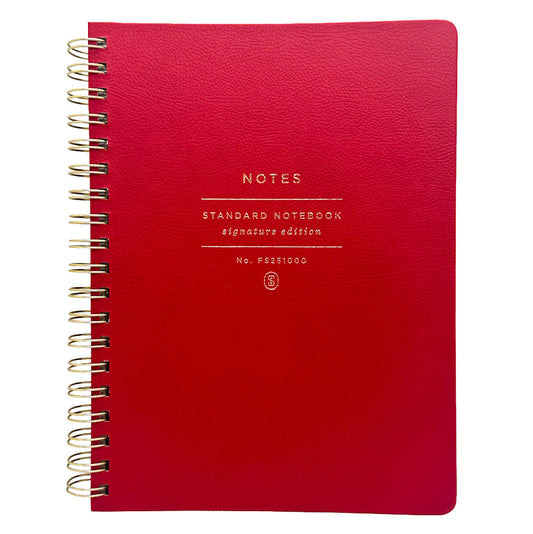 FRINGE Studio Red B5 Hardcover Leather Notebook