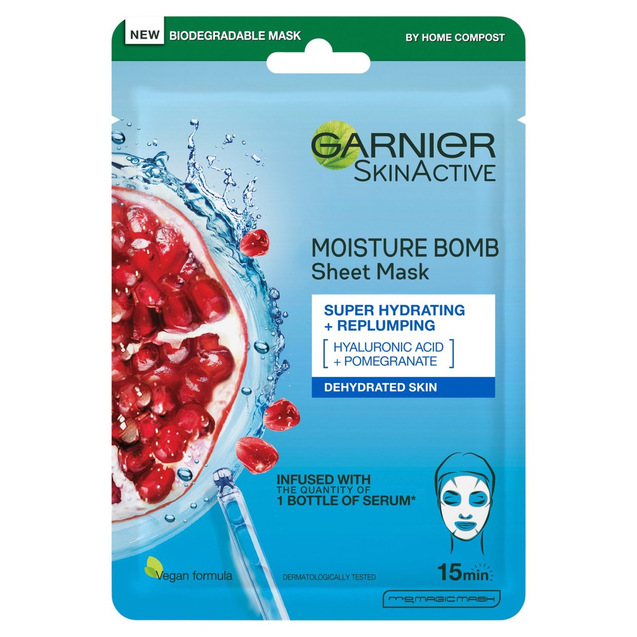 Garnier Moisture Bomb Pomegranate Hydrating Face Sheet Mask