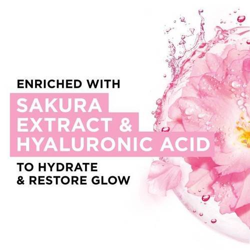 Garnier Moisture Bomb Sheet Mask - Super Hydrating + Glow-Reviving - Sakura 28g