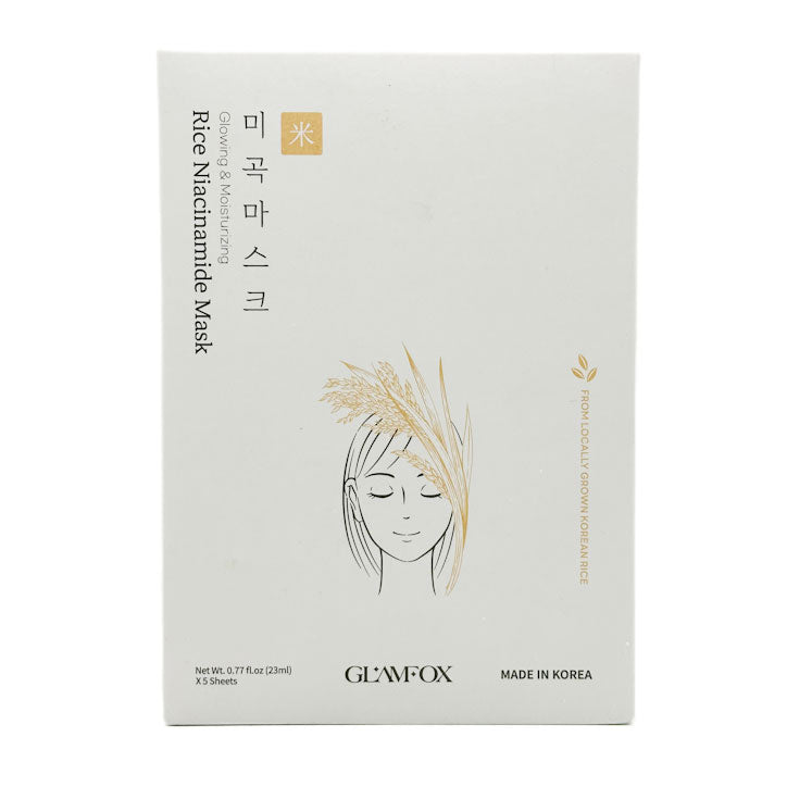 Glamfox Rice Niacinamide  Face Masks