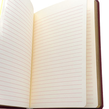 Lined notebook pages